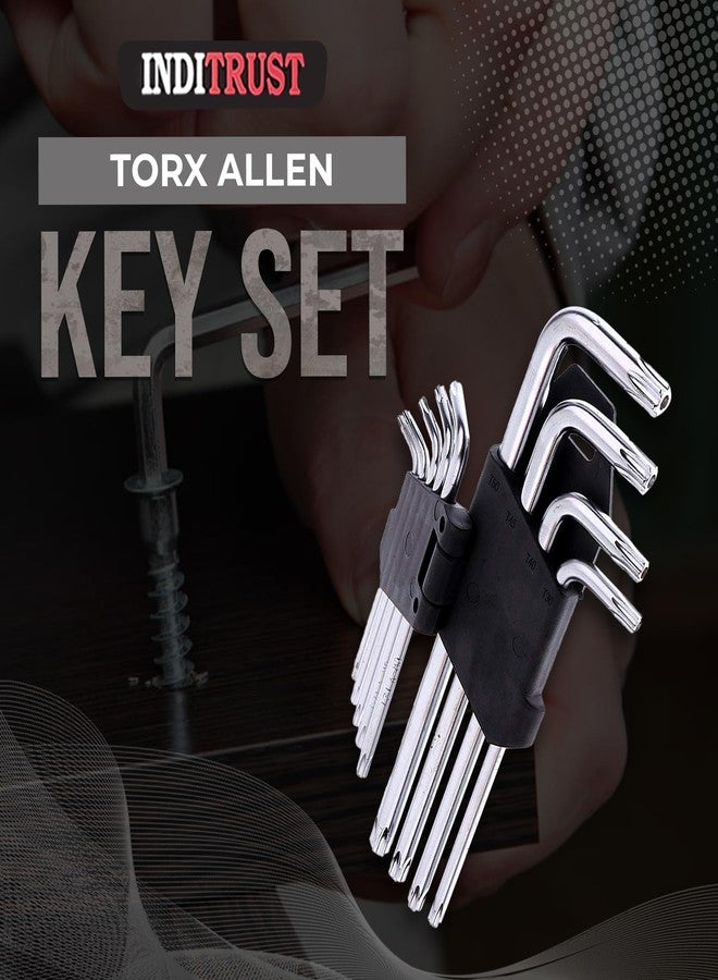 Inditrust Torx/Star Allen Key Set of 9pcs with Hole from T10 to T50 - Image 2